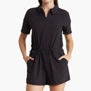 Z by Zella Take a Hike Utility Romper Athletic Athleisure Travel Day